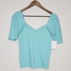🆕️Free people Robins egg top womans S